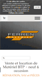 Mobile Screenshot of ferren-materiels.fr