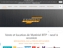 Tablet Screenshot of ferren-materiels.fr